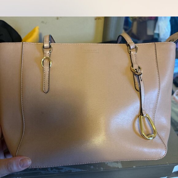 PASTEL LIGHT PINK RALPH LAURENTOTE BAG - Picture 4 of 6